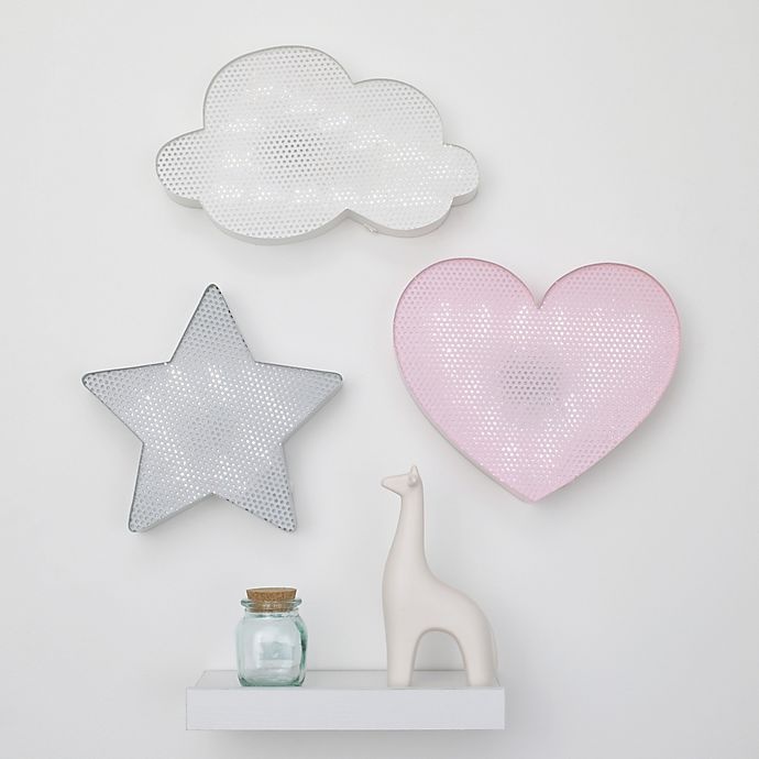 slide 5 of 5, NoJo Little Love Heart Light Up Mesh Wall Decor - Pink, 1 ct