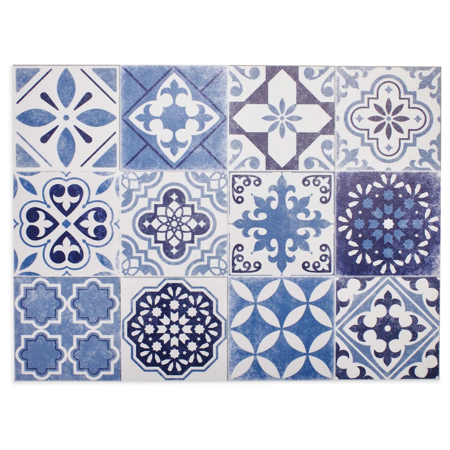 slide 1 of 1, Sur La Table Blue Tile Vinyl Placemat, 1 ct