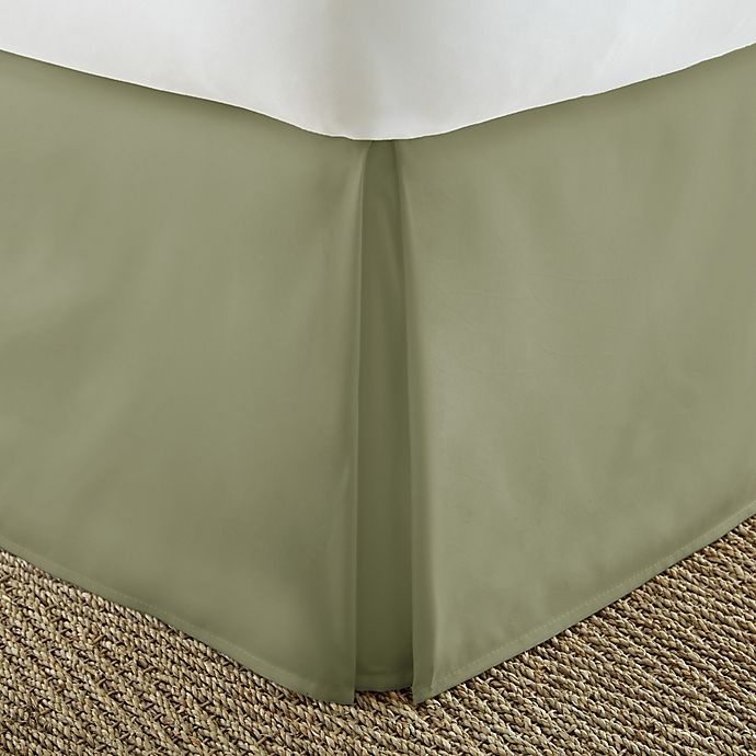 slide 1 of 1, Home Collection Pleated Twin XL Bed Skirt - Sage, 1 ct