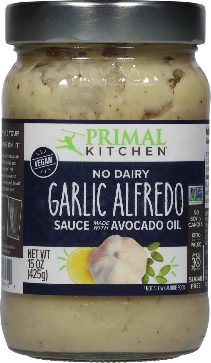 slide 8 of 9, Primal Kitchen No Dairy Garlic Alfredo Sauce Made With Avocado Oil, 15 oz