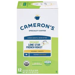 Cameron's Organic Dark Roast EcoPods Lone Star French Roast Coffee - 12 ct