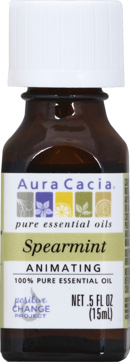 slide 2 of 2, Aura Cacia Spearmint Essential Oil, 1 oz