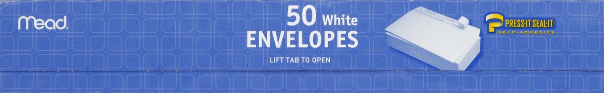 slide 2 of 4, Mead White Envelopes, 50 ct