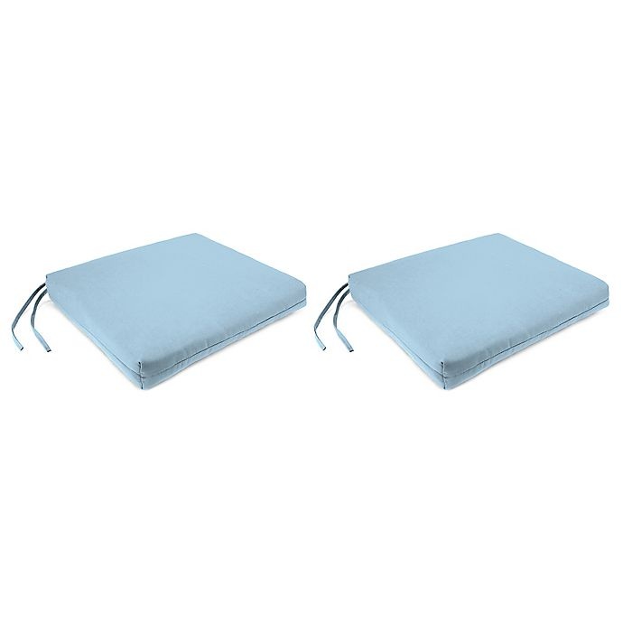 slide 1 of 1, Square Seat Cushions with Ties - Sunbrella Fabric Air, 2 ct