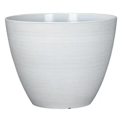 Cadiz Brush Finish Planter - 14.7 in x 11.5 in, White