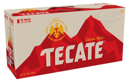 slide 1 of 3, Tecate Original Mexican Lager Beer, 18 Pack, 12 fl oz Cans, 12 oz