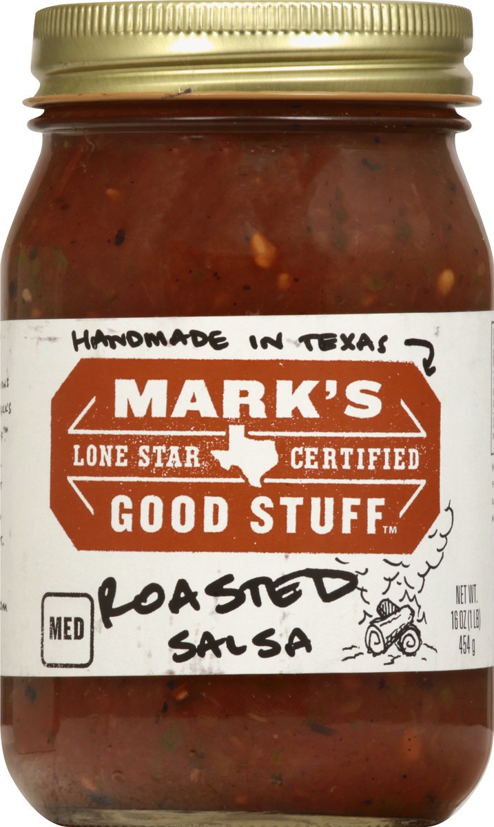 slide 4 of 9, Mark's Good Stuff Medium Roasted Salsa 16 oz, 16 oz