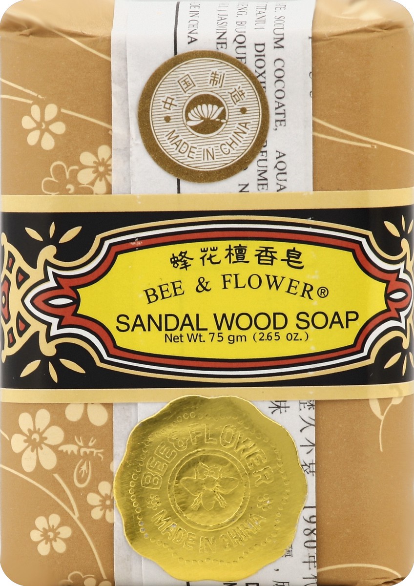 slide 1 of 5, Bee & Flower Bee And Flower Soap Bar Sandalwd, 2.65 oz