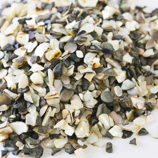 slide 1 of 2, Vunder Crushed Tuxedo Mother Of Pearl Shells, 16 oz