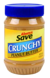 Always Save Crunchy Peanut Butter