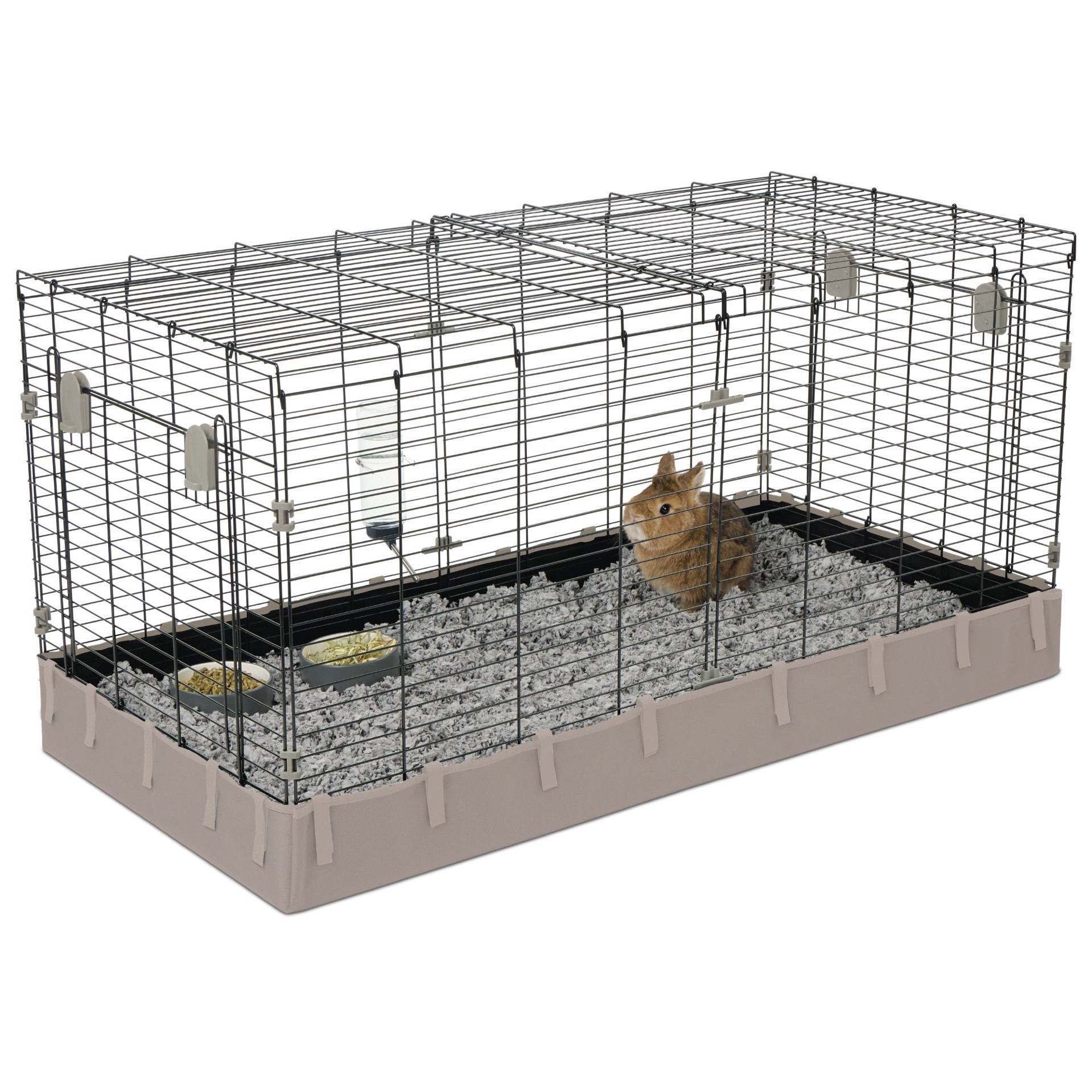 slide 1 of 1, Full Cheeks Simple & Spacious Home, Rabbit Or Guinea Pig Habitat, 1 ct