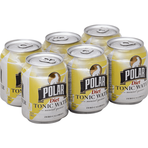 slide 1 of 1, Polar Diet Tonic Water, 6 ct; 8 fl oz