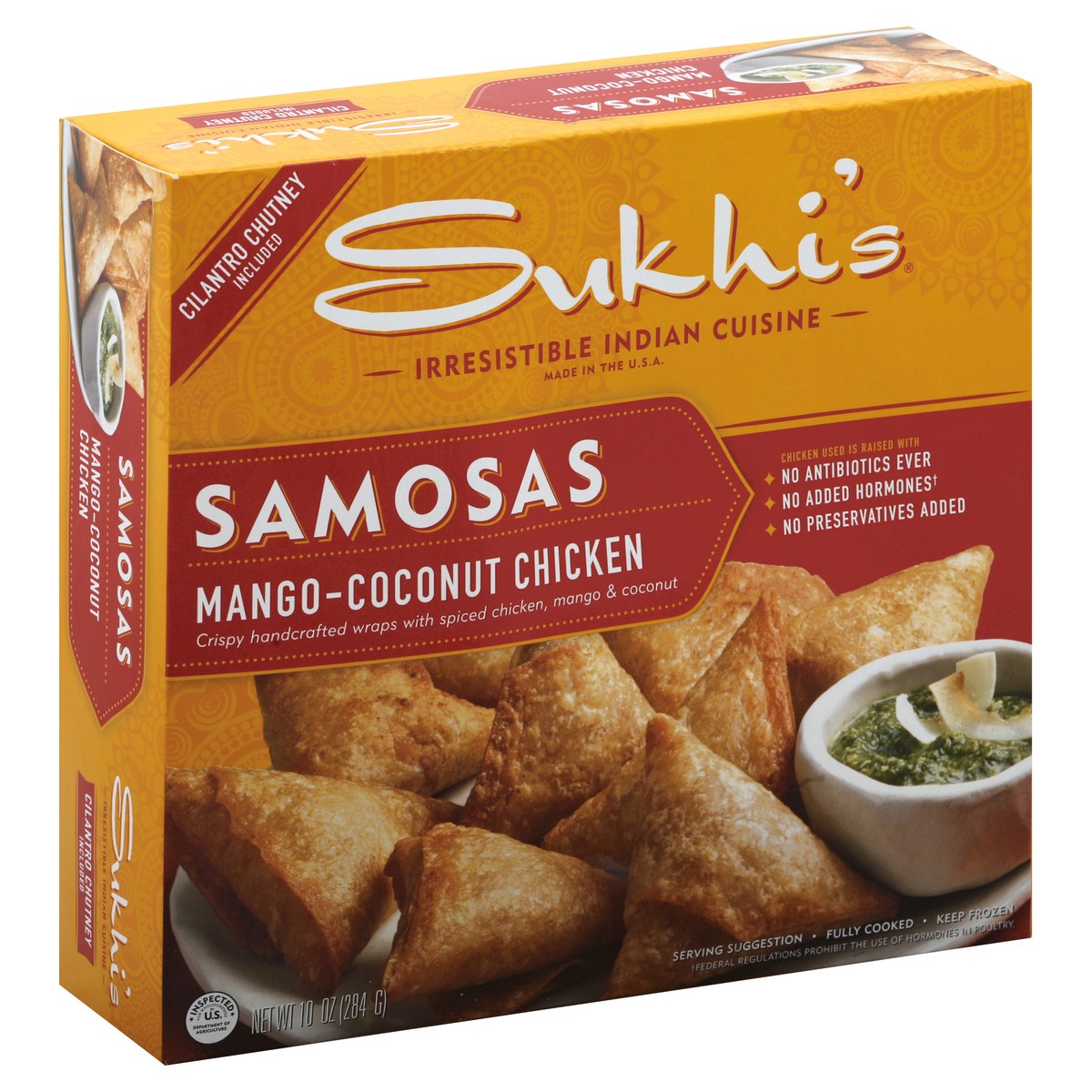 slide 4 of 10, Sukhi's Indian Samosa Appetizer, 10 oz