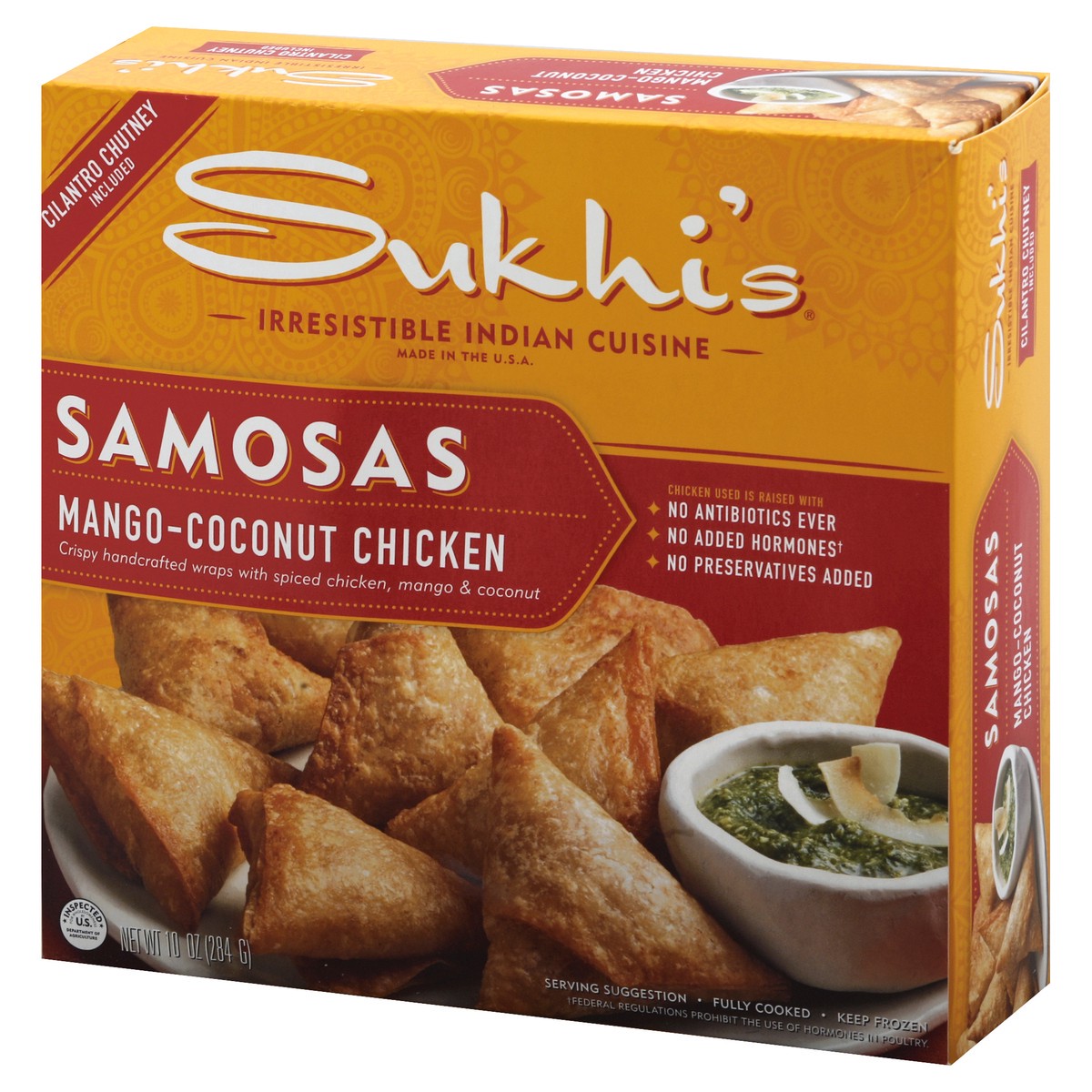 slide 10 of 10, Sukhi's Indian Samosa Appetizer, 10 oz