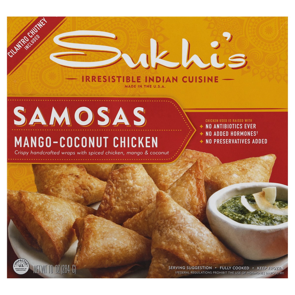 slide 2 of 10, Sukhi's Indian Samosa Appetizer, 10 oz