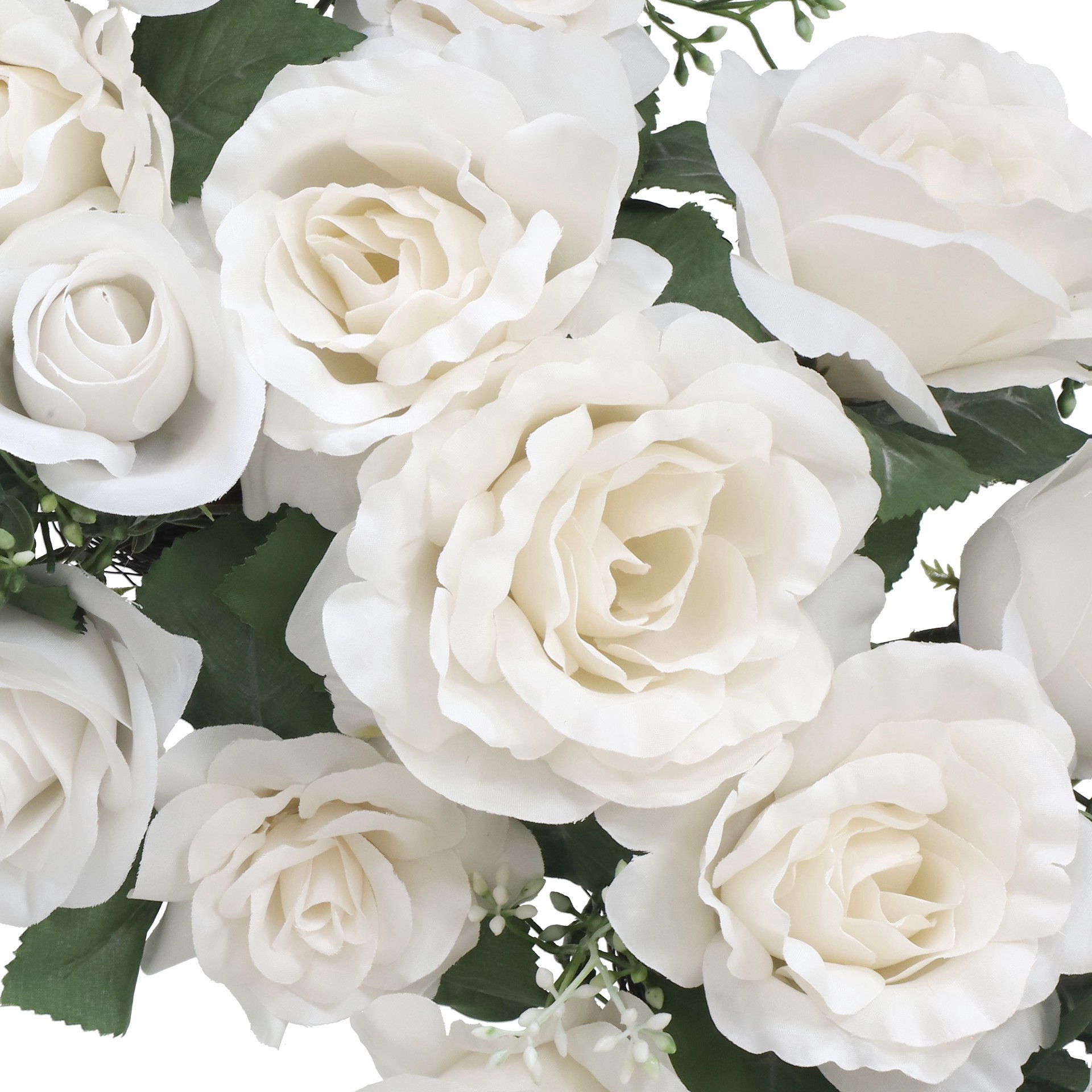 slide 2 of 3, 6ft. Cream Rose Garland By Ashland, 6 ft