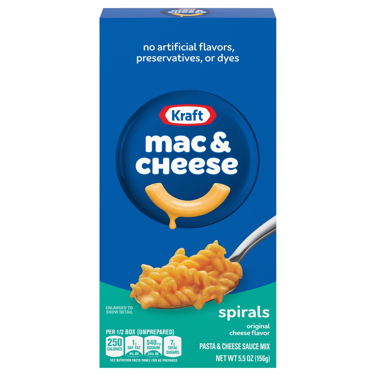 slide 1 of 5, Kraft Spirals Original Mac & Cheese Macaroni and Cheese Dinner, 5.5 oz Box, 5.5 oz