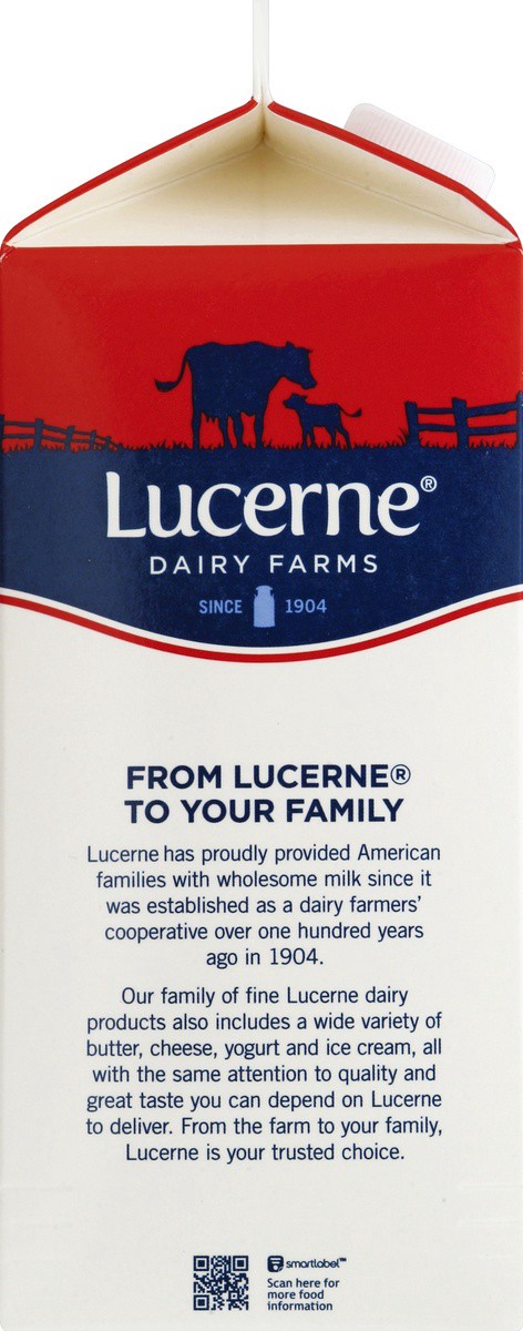 slide 4 of 4, Lucerne Dairy Farms Lucerne Milk Lactose Free - 64 Fl. Oz., 1/2 gal