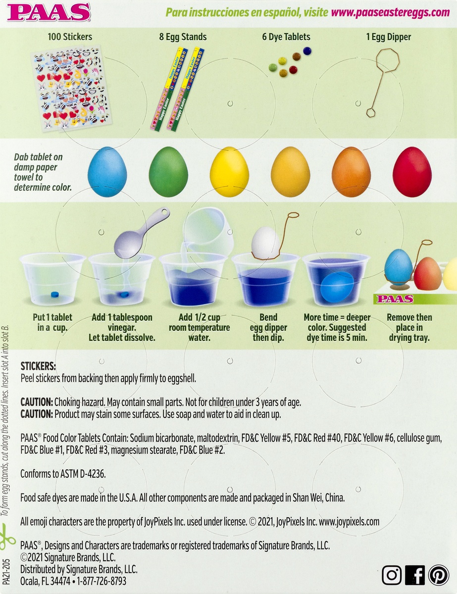 slide 9 of 9, PAAS Emoji Eggs Egg Decorating Kit, 1 ct