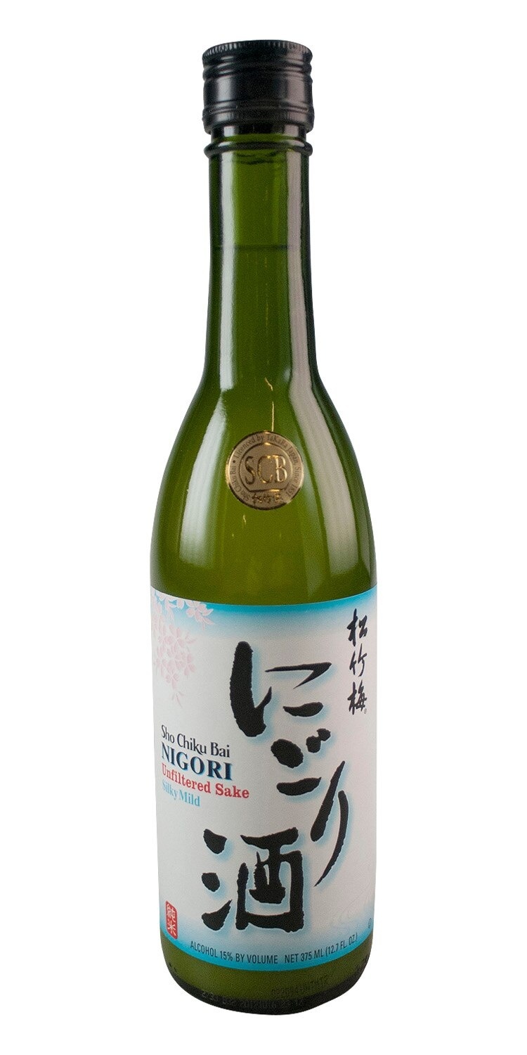 slide 1 of 1, Sho Chiku Bai Nigori Unfiltered Sake, 375 ml