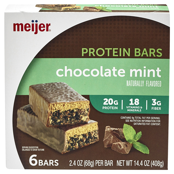 slide 1 of 1, Meijer Chocolate Mint Protein Bar, 1 ct