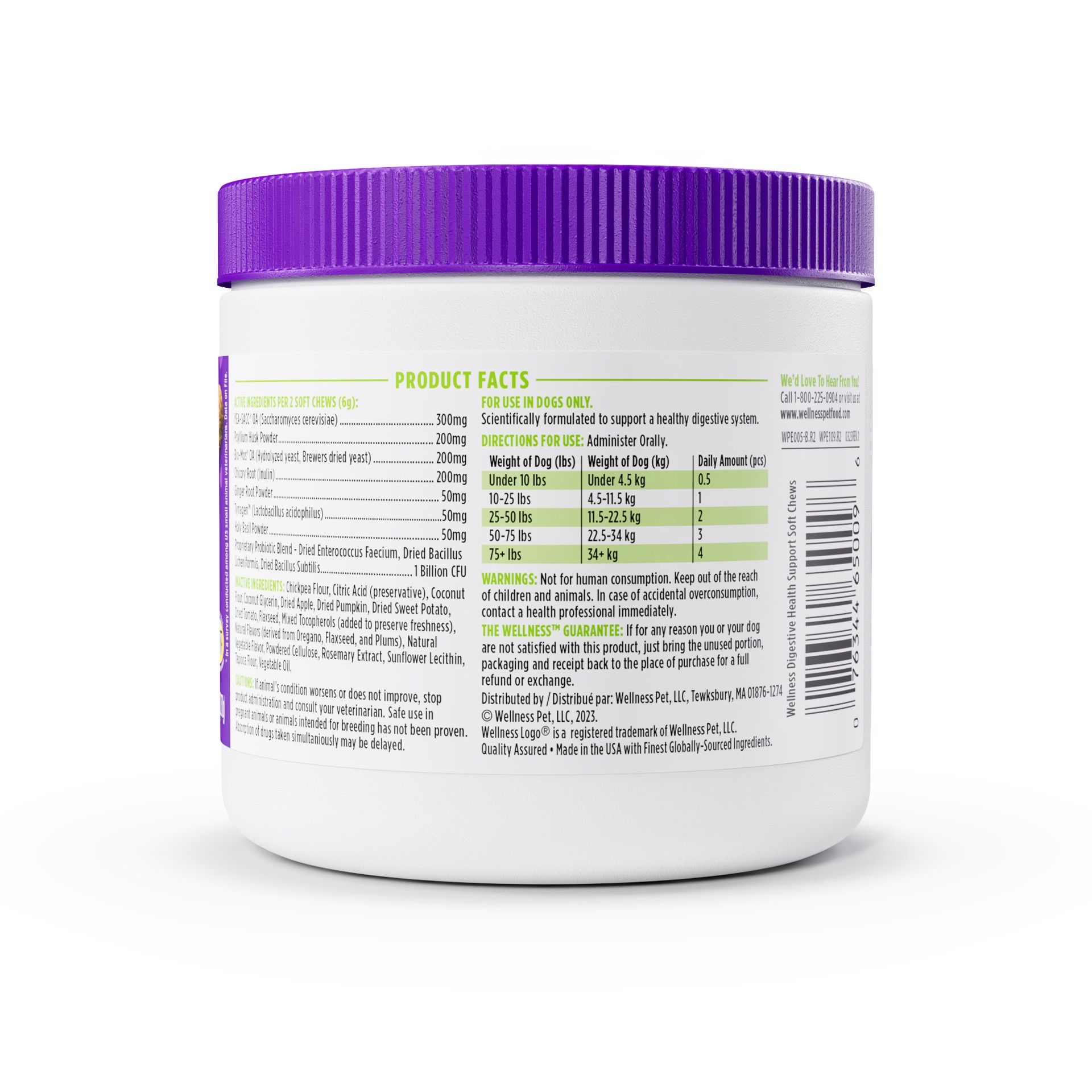 slide 4 of 4, Wellness Pumpkin Patch Flavored Soft Chew Digestive Health Supplements for Dogs, 90 count, 1 ct