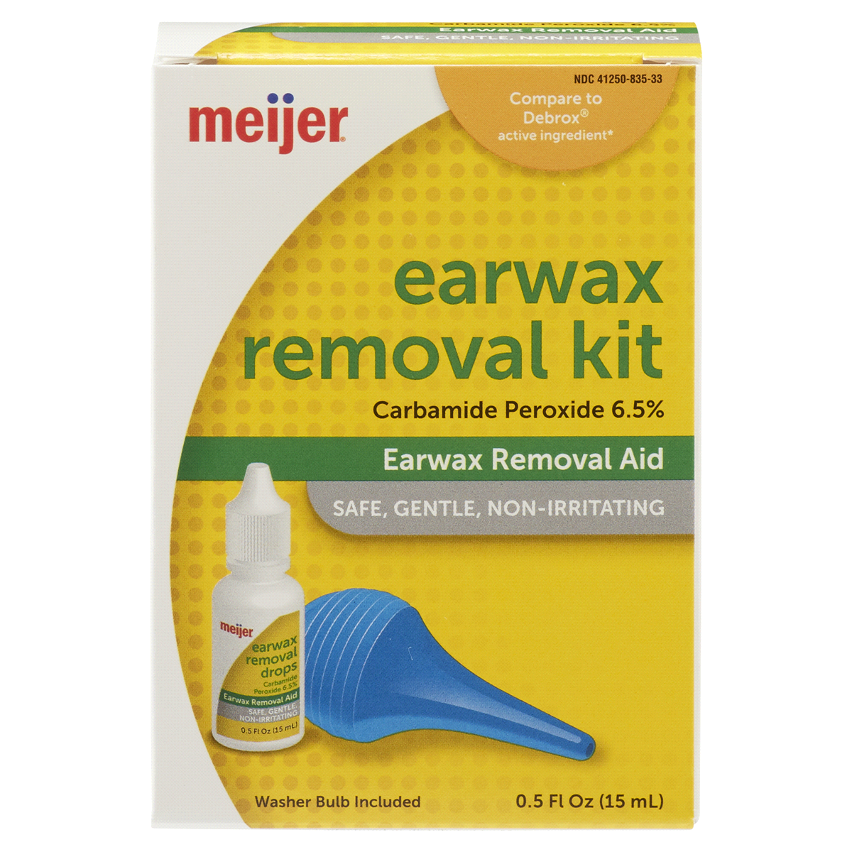 slide 1 of 2, Meijer Earwax Removal Kit Carbamide Peroxide 6.5%, 0.5 oz