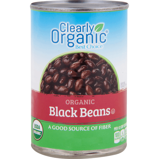 slide 1 of 1, Clearly Organic Black Beans In A Can, 15 oz