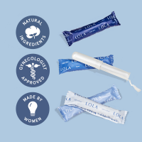 slide 21 of 27, Lola Regular Tampons With Compact Plastic Applicator, 20 ct