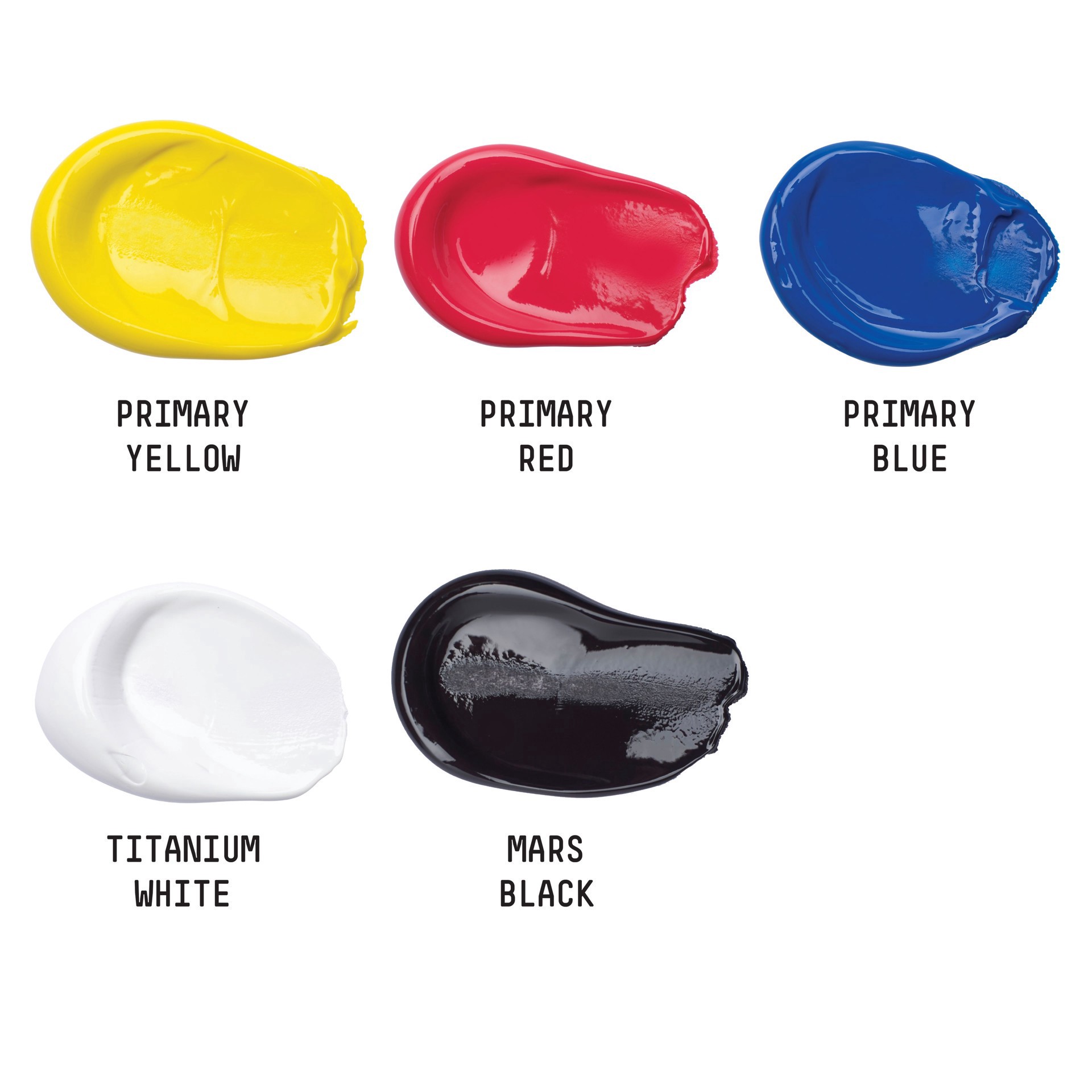 slide 4 of 5, Liquitex Basics 5 Color Acrylic Paint Set, 2.5 fl oz