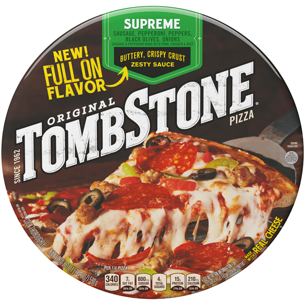 slide 1 of 6, Tombstone Supreme Pizza, 12 in