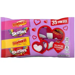Mars SKITTLES & STARBURST Chewy Valentine''s Day Candy, 35 Ct Bulk Bag