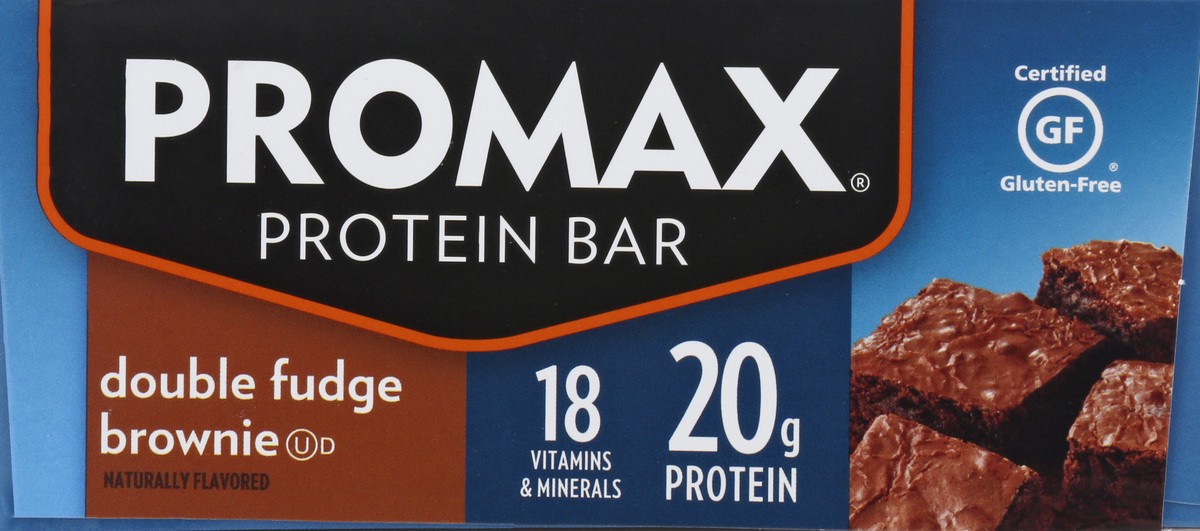 slide 4 of 9, Promax Double Fudge Brownie Protein Bar 12 ea, 12 ct