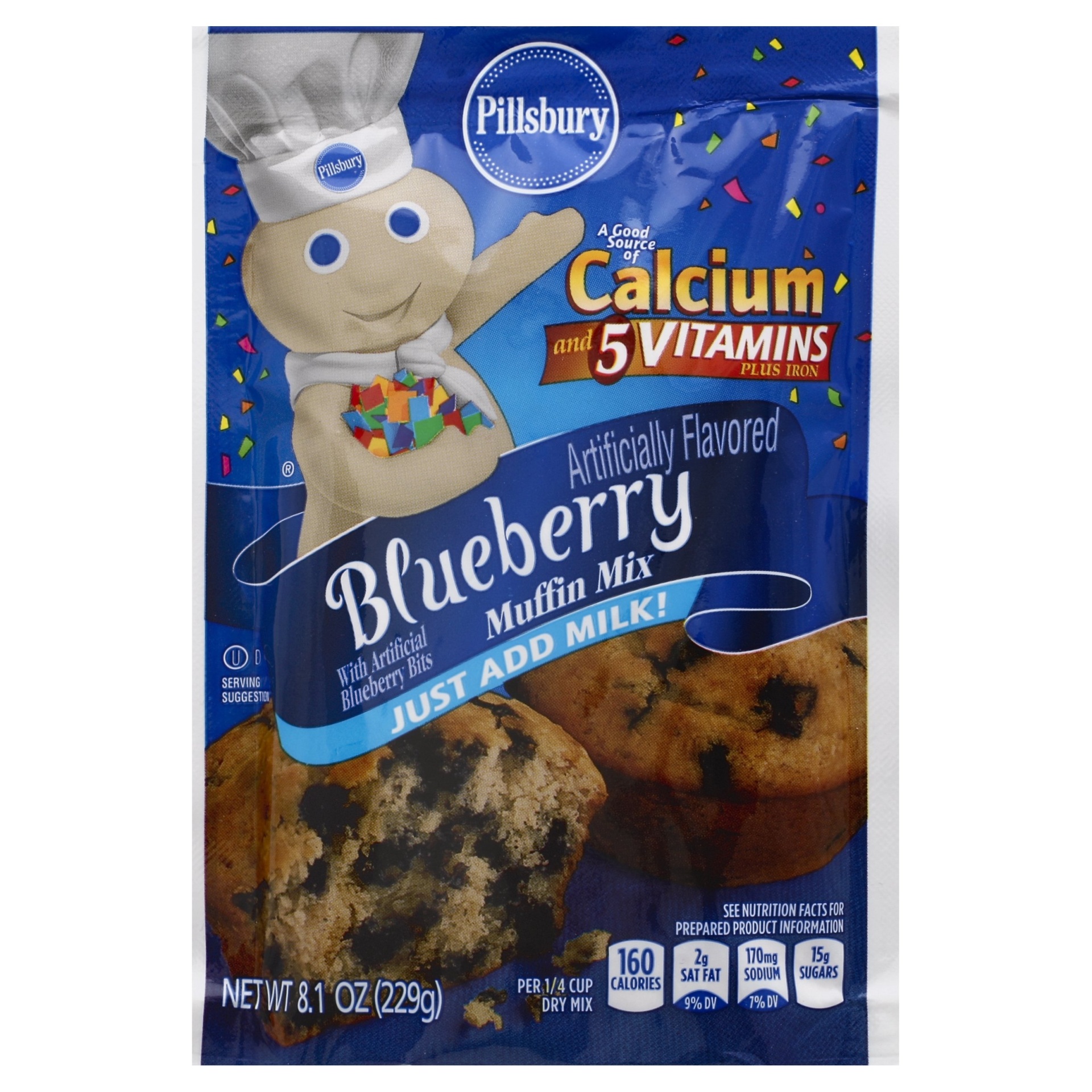 slide 1 of 1, Pillsbury Blueberry Muffin Mix, 8.1 oz