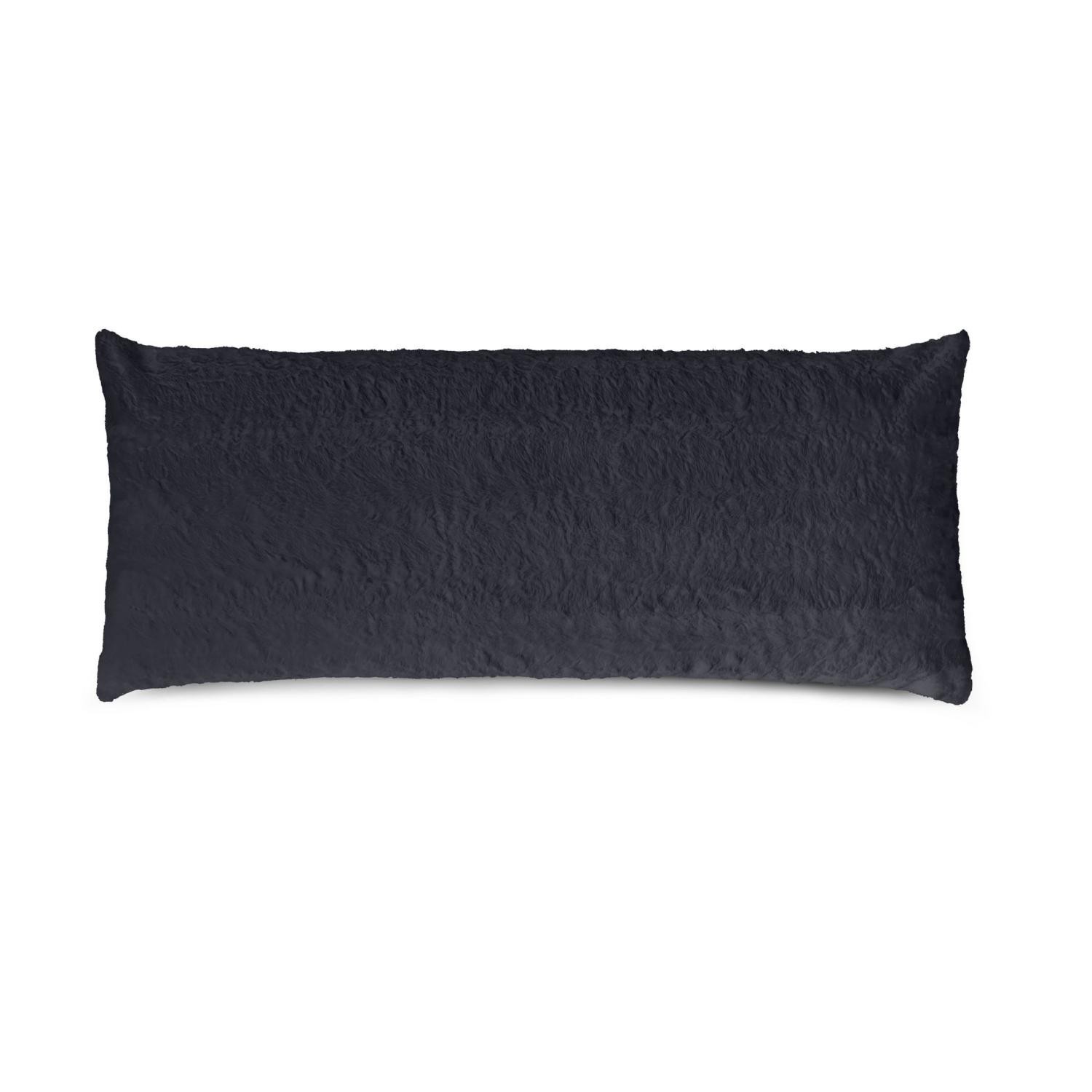 slide 1 of 6, Havenstay Body Pillow Cover Plush Charcoal, 20 x 48