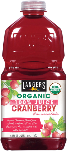 slide 1 of 1, Langer's Organic Cranbery Juice, 64 fl oz