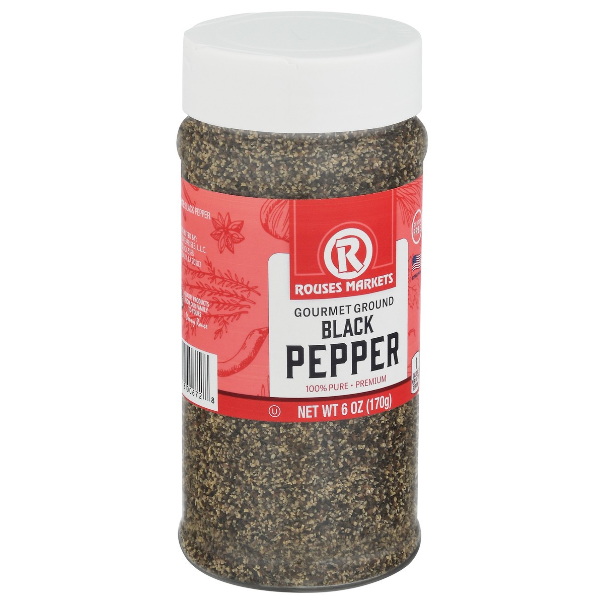 slide 11 of 14, Rouses Markets Gourmet Ground Black Pepper 6 oz, 6 oz