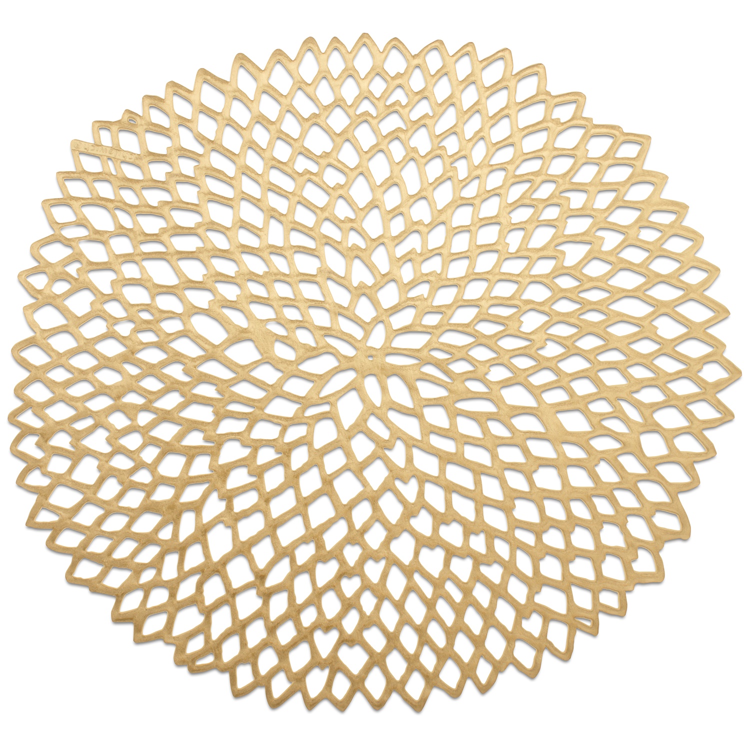 slide 1 of 1, Chilewich Brass Pressed-Dahlia Placemat, 1 ct