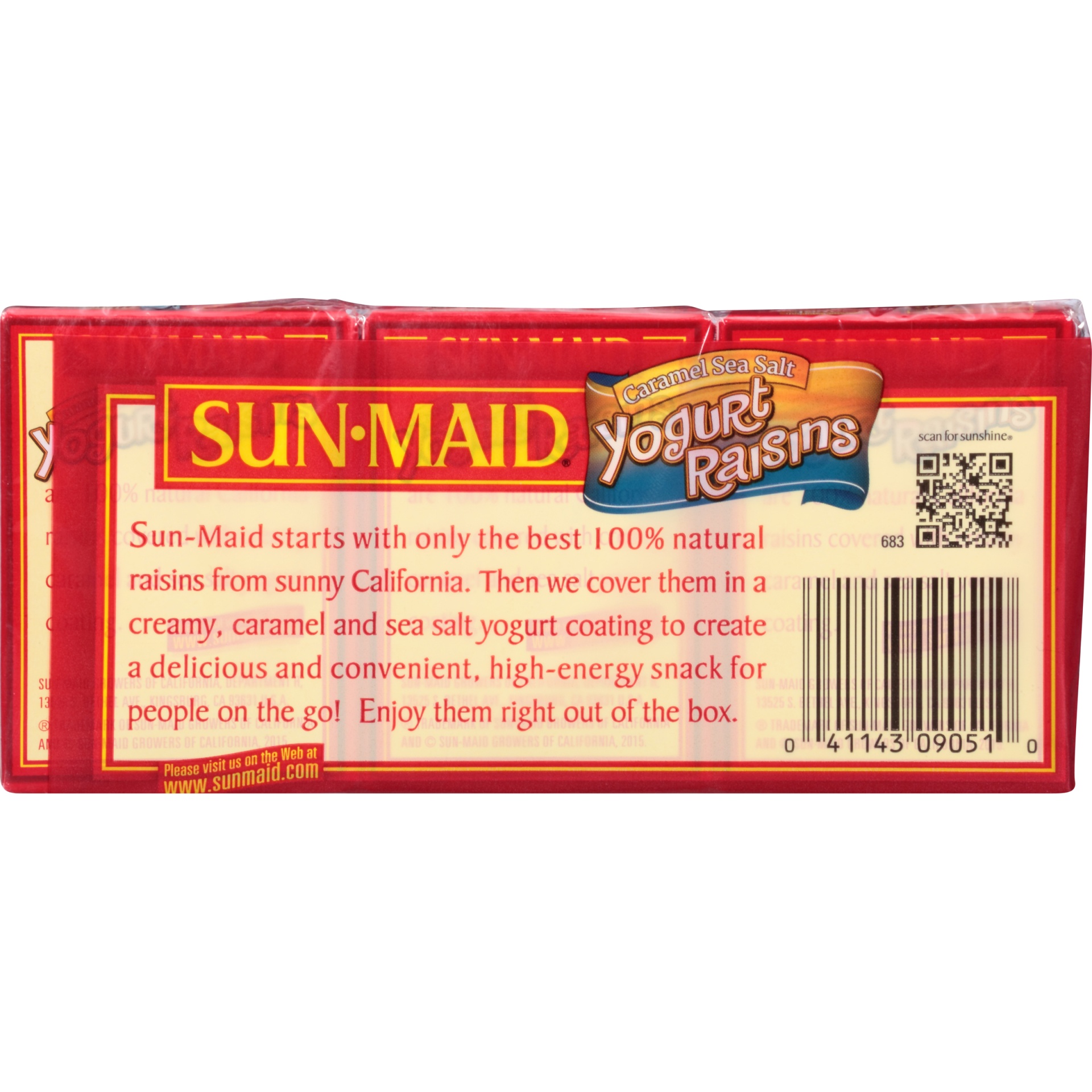 slide 6 of 7, Sun-Maid Caramel Sea Salt Yogurt Raisins, 6 ct; 0.75 oz