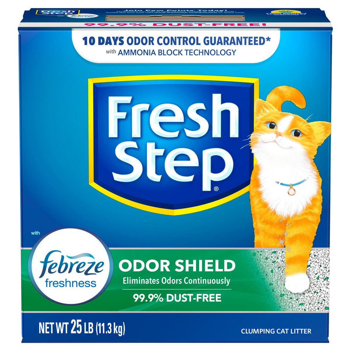 slide 8 of 13, Fresh Step Cat Litter, 25 lb