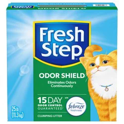Fresh Step Odor Shield Scented Litter with the Power of Febreze Clumping Cat Litter