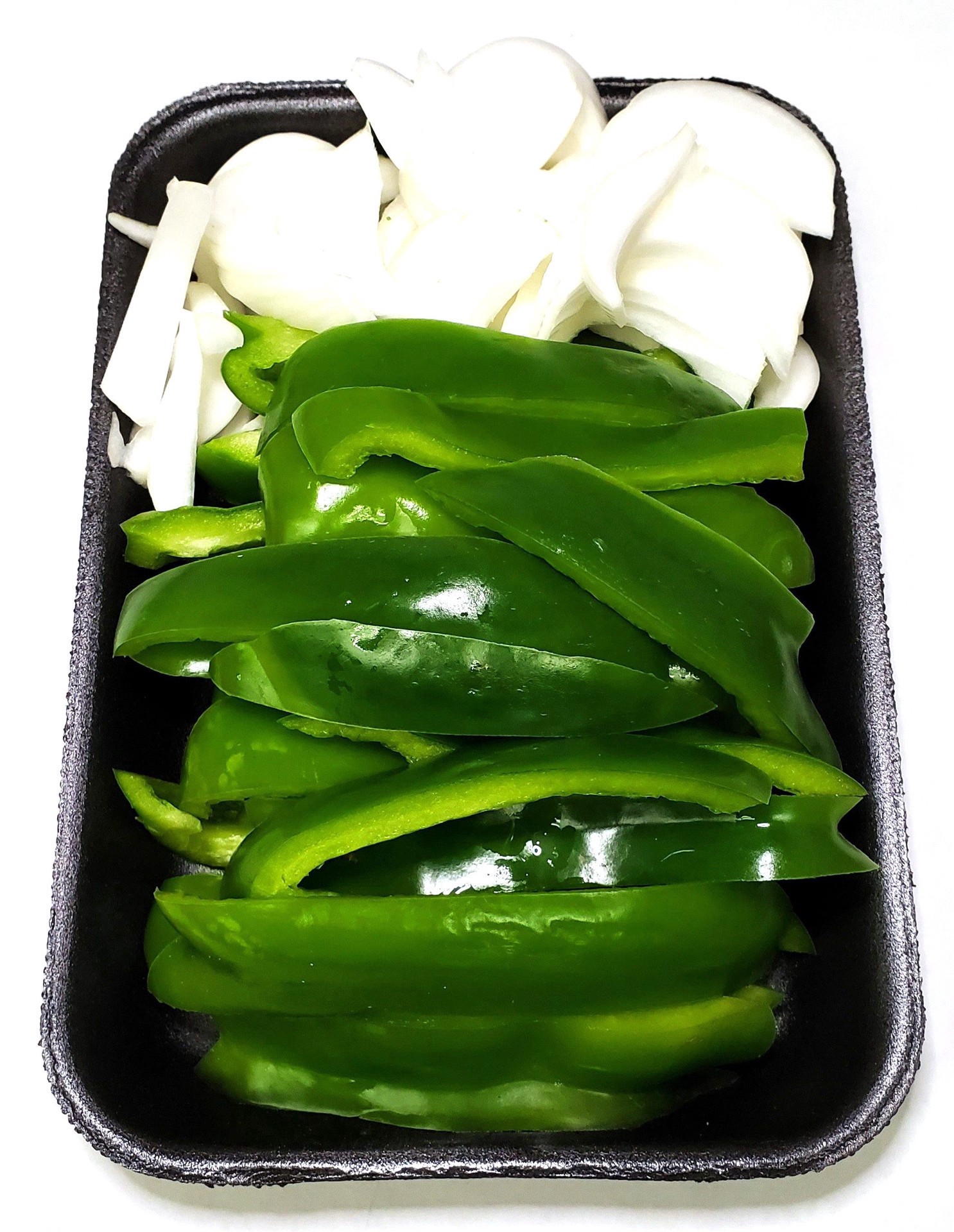 slide 1 of 1, Faj Slcd Grn Ppr & Onion, per lb