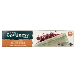 True Goodness Storage Bags, Gal, 20 Count