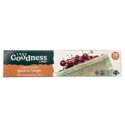 True Goodness Storage Bags, Gal, 20 Count
