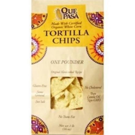 slide 1 of 5, Que Pasa Organic White Corn Tortilla Chips, 11 oz