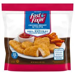 Fast Fixin' Chicken Breast Strips, 56 oz (Frozen)