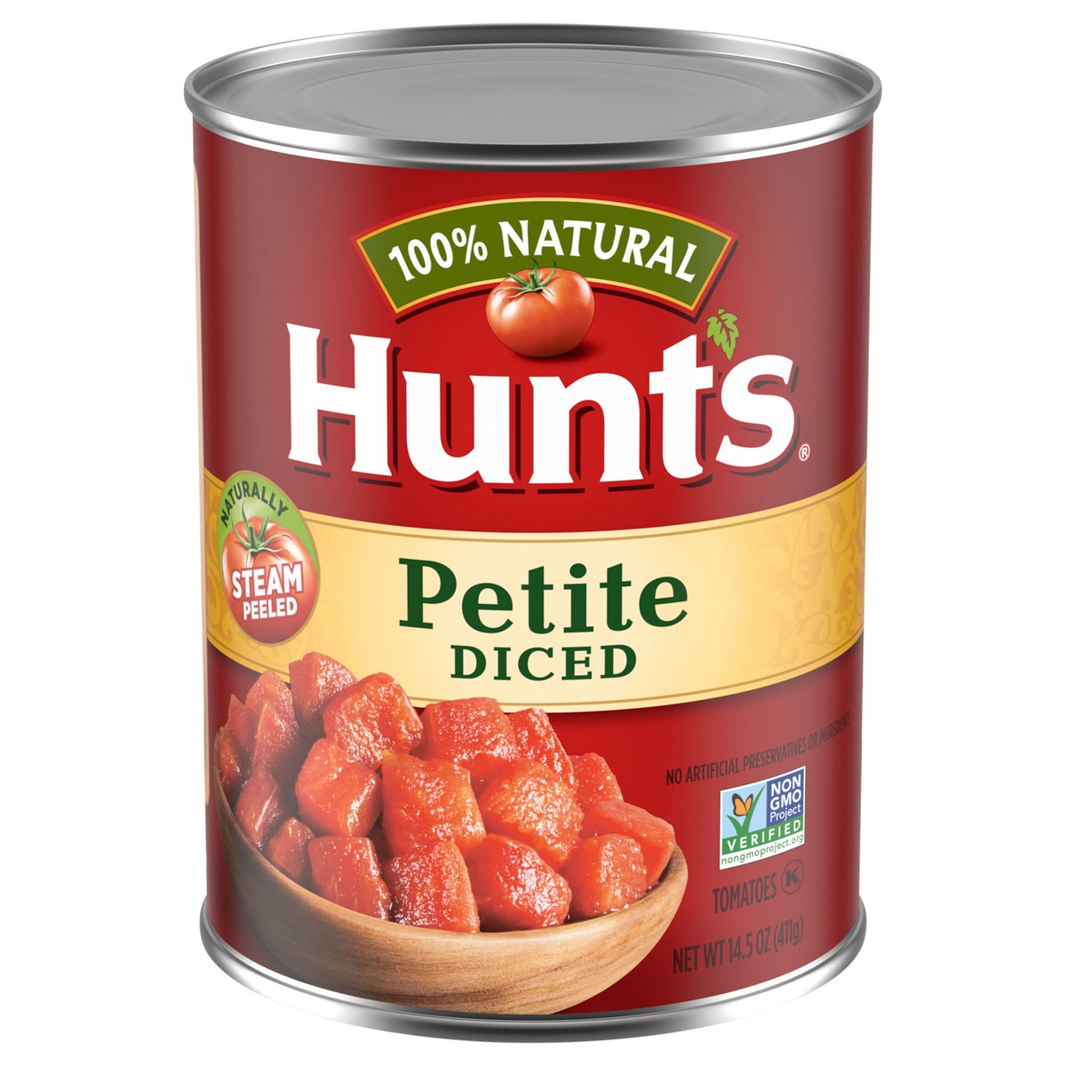 slide 1 of 1, Hunt's Petite Diced Tomatoes, 14.5 oz