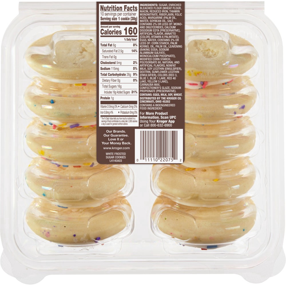 slide 4 of 4, Bakery Fresh Goodness White Frosted Sugar Cookies, 10 ct; 13.5 oz
