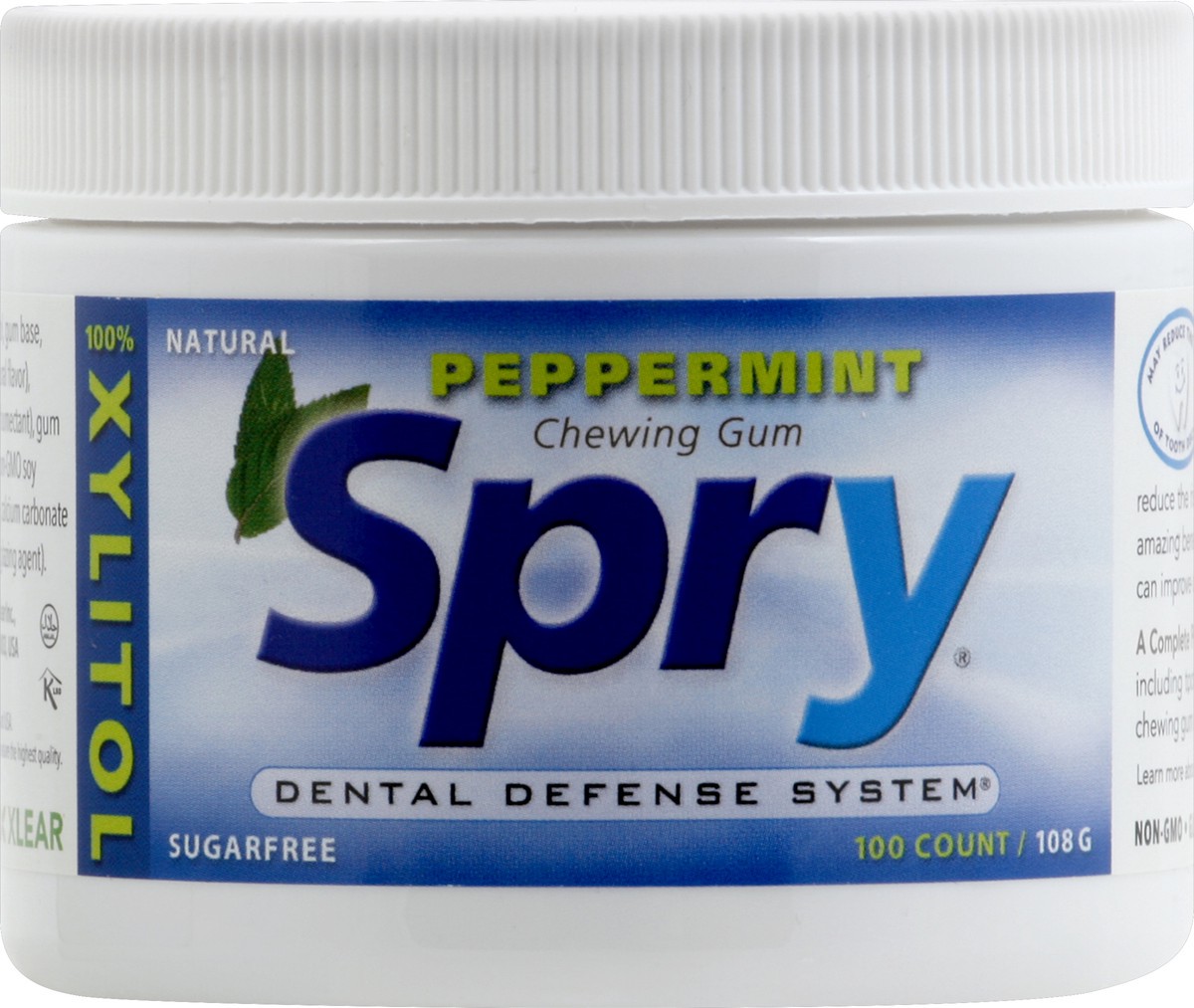 slide 3 of 7, Spry Sugar Free Peppermint Chewing Gum, 100 ct