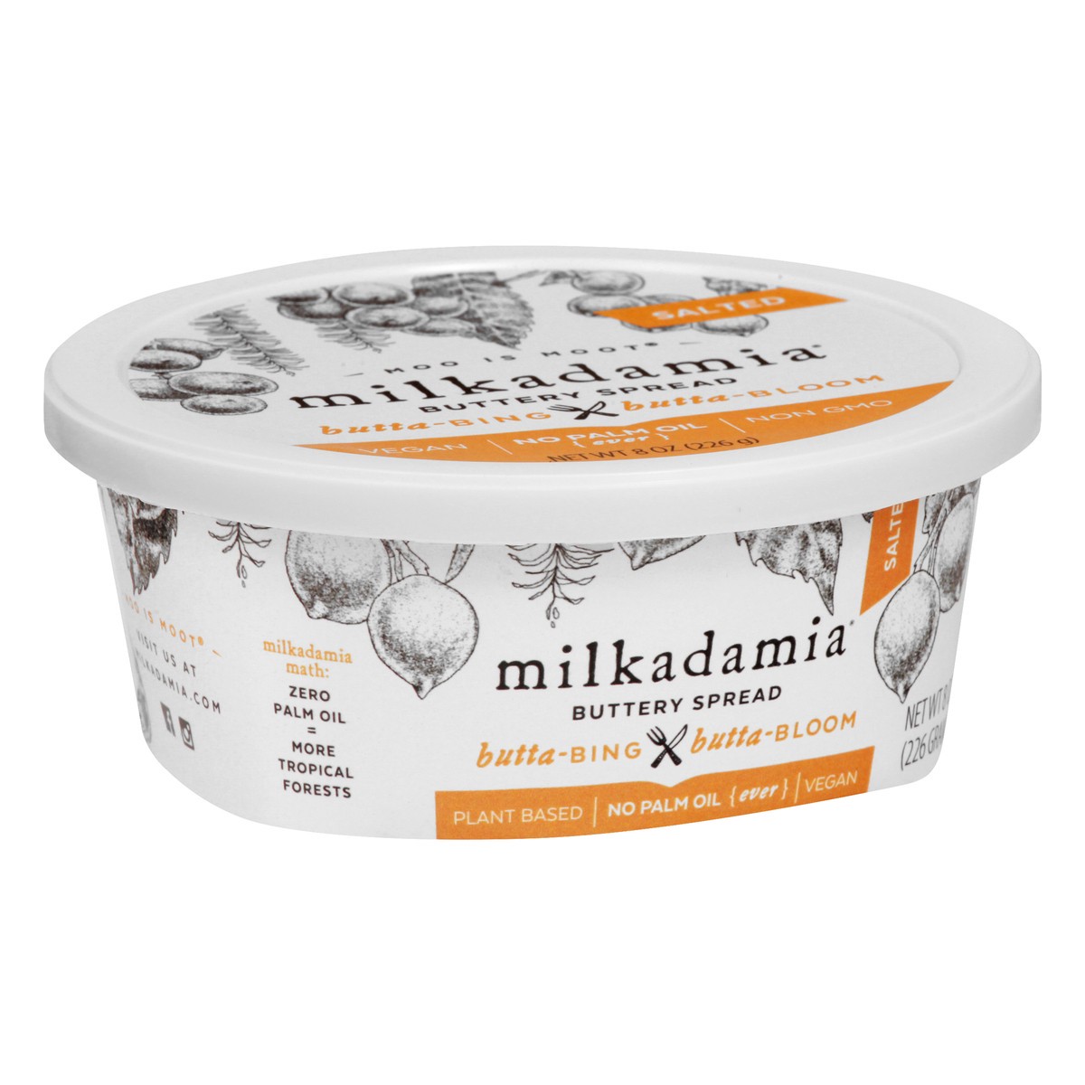 slide 9 of 11, Milkadamia Butter Salted Spread 8 Oz, 8 oz